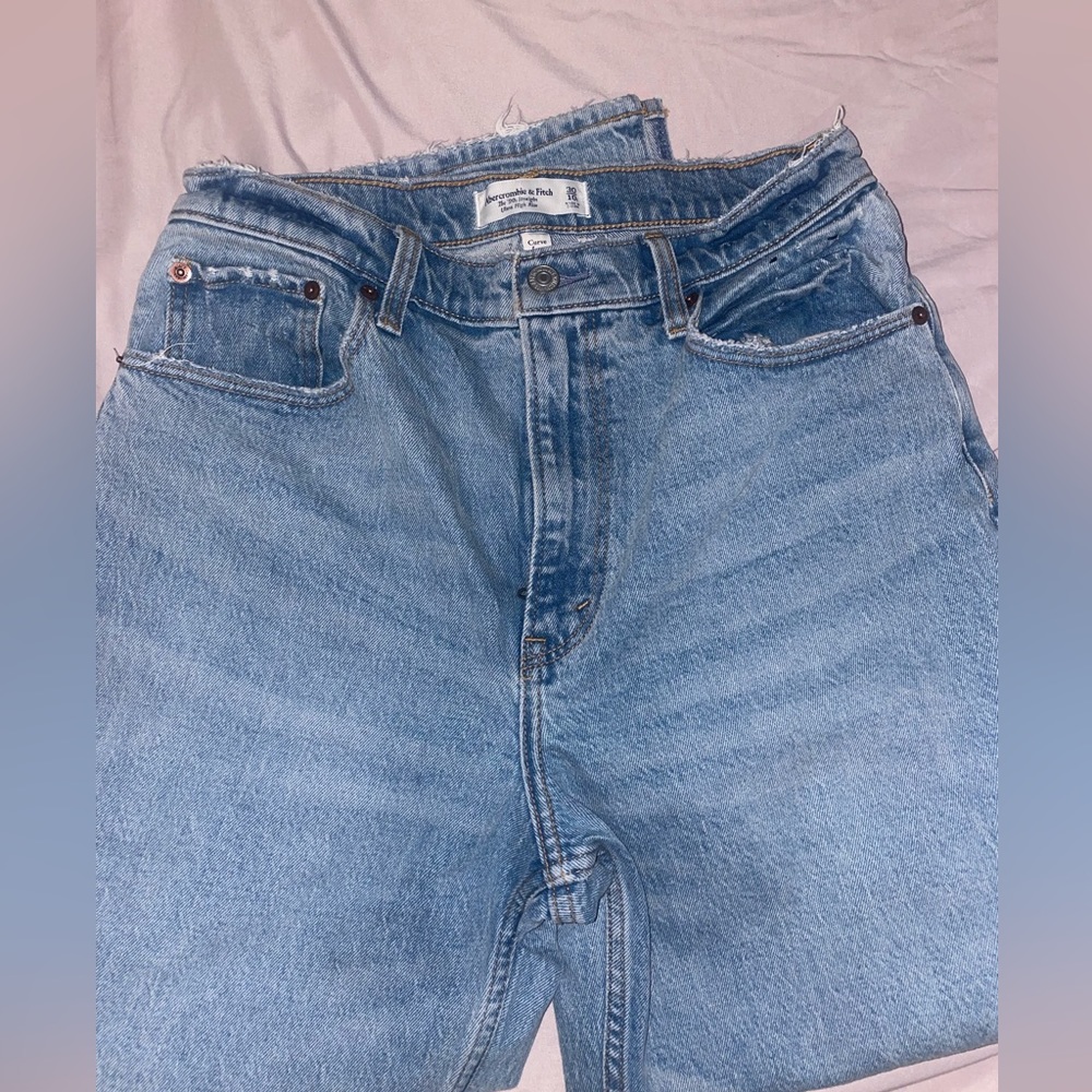 Curve Love Ultra High Rise 90s Straight Jean, worn twice